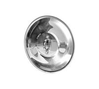 Pentole Agnelli - Couvercle en Aluminium, avec Monture rivetée en Acier Inoxydable, Argent 26 cm Argent