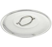 Pentole Agnelli - Couvercle en Aluminium, avec Monture rivetée en Acier Inoxydable, Argent 30 cm Argent