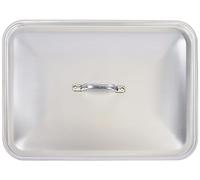 Pentole Agnelli Couvercle rectangulaire pour Plat à rôtir, en Aluminium BLTF, Argenté 35x26 cm Argent