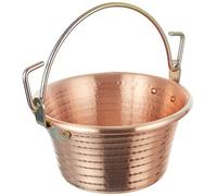 Pentole Agnelli cuivre et pâtisserie cocm44 m24 Family Cooking Chaudron avec poignée Anse, 24 cm