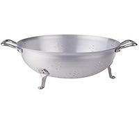 Pentole Agnelli FAMA1528 Passoire 3 Pieds Aluminium BLTF avec 2 Poignées en Acier Inoxydable Argenté 28 cm