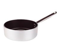 Pentole Agnelli Ligne Aluminium 5 mm Platinum Casserole Haute avec 1 Manche Basse 20 cm Argent