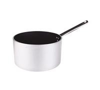 Pentole Agnelli Ligne Aluminium 5 mm Platinum Casserole Haute avec 1 Manche Haute 24 cm Argent