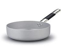 Pentole Agnelli Ligne Aluminium Induction Casserole, Fond à Induction avec 1 Manche Cool Basse 20 cm Argent