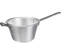 Pentole Agnelli Marmite pour Polenta en Aluminium, avec poignées en Acier Inoxydable, argenté 20 cm Argent