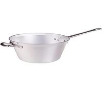 Pentole Agnelli Marmite pour Polenta en Aluminium, avec poignées en Acier Inoxydable, argenté 26 cm Argent