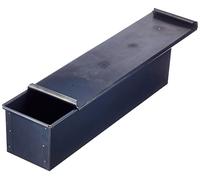 Pentole Agnelli Moule à Pain de mie avec Couvercle, tôle Bleue, Gris 40 x 10 cm Gris