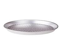 Pentole Agnelli Moule à Tarte Rond en Alliage 3003 percé pour pâtisserie et Pizza, Aluminium 26 x 26 x 3 cm