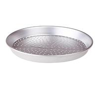 Pentole Agnelli Moule à Tarte Rond en Alliage 3003 percé pour pâtisserie et Pizza, Aluminium 50 x 50 x 3 cm