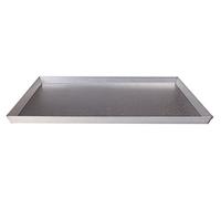 Pentole Agnelli Plat rectangulaire en tôle aluminisé, Argent 40 x 30 cm Argent
