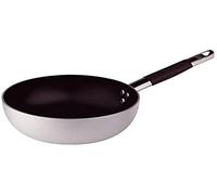 Pentole Agnelli Platinium Sauteuse en Aluminium, épaisseur 3 mm, avec poignée Tubulaire en Acier Inoxydable, argenté 32 cm Argent