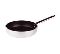 Pentole Agnelli Platinum Poêle Droite en Aluminium, Acier Inoxydable, Argent, 28 cm