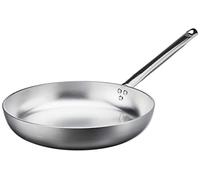 Pentole Agnelli Poêle en Aluminium Professionnel; 5 mm, Foyer Radiant 32 cm Argent