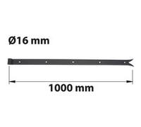 Penture à queue de carpe D16 40X5 L1000 mm acier noir pré-peint Noir G