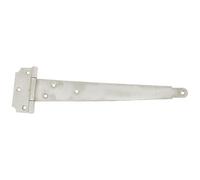 Penture anglaise - L : 200 mm - fixation murale - 42.7 x 2 mm - zingué blan