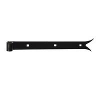 Penture bout queue de carpe - D14 - L : 700 mm - 35 x 4 mm - noir