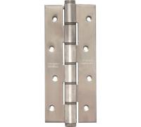 Penture de porte va-et-vient simple effet, galets ø 18 mm, hauteur 180 mm, carré, inox