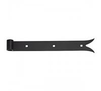 Penture droite à queue de carpe en acier noir - Longueur 800 mm TORBEL