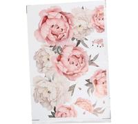 Peony Flower Pattern Wall Stickers Art Applique Bedroom Decoration Background Sticker