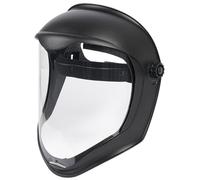 Peosaard Bouclier facial avec visière en polycarbonate transparente, masque complet de protection anti-buts à vent pour le travail, broyage, coupe