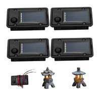 Peosaard Top de Remplacement de la lumière, 4pcs 1,6x2.8 Panneaux s de Remplacement avec lumière Chaude..Haut de lumière de Remplacement étanche, unité supérieure de Remplacement solair
