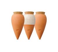 Pepin | 3X Mini Ollas | Oyas A Planter Terre Cuite | Arrosage Automatique et Ecologique pour Plante d'Intérieur et d'Extérieur | Système d'Irrigation Naturel | Mini Oyas Terracotta - 12cl