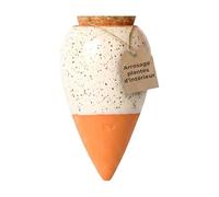 Pepin | Olla Terre Cuite à Planter | Arrosage Automatique et Ecologique pour Plante d'Intérieur et d'Extérieur | Système d'Irrigation Naturel | Autonomie d'Environ 1 Semaine | OYA Blanc Grainé - 25cl