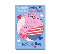 Peppa Pig Carte de fête des pères Inscription Daddy From Your Little Girl