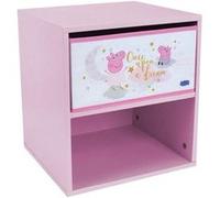Peppa pig dream chevet avec tiroir - H36 x L33 x P30 cm Rose G