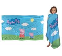 Peppa Pig Peppa and George Sunny Day Plaid Ultra Doux au Toucher Soyeux - 91 x 147 cm
