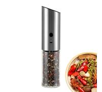 Pepper Mill - Automatic Salt Grinder, Refillable, LED, Kitchen Tool | LED Light Easy With Refillable Adjustable Coarseness Design, Automatic Salt Pepper Grinder Mill For Kitchen Dining