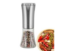 Pepper Mill - Automatic Salt Grinder, Refillable, LED, Kitchen Tool | LED Light Easy With Refillable Adjustable Coarseness Design, Automatic Salt Pepper Grinder Mill For Kitchen Dining