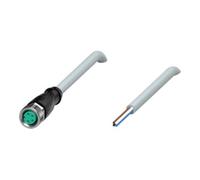 Pepperl+Fuchs Pepperl+Fuchs Boîtier de câble M8 droit 4 pôles 5 m PUR gris Quantité:1