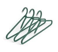 Peppermint Products Rope Hanger Lot de 3 cintres textiles en corde | Cintres design antidérapants pour vestes, chemises, pantalons | Design : Roman Luyken | Cintre d'armoire et porte-manteau (vert