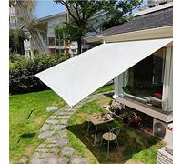 Pera Auvent d'extérieur de qualité supérieure - Voile en polyester polyéthylène imperméable 185 g/m² avec œillets, pare-soleil anti-UV pour jardin, kit de matériel complet pour une installation facile