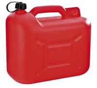 Peraline, Jerrican en plastique, 20 Litres, équipé d'un bec verseur flexible à vis, Pour stocker de l'eau ou tout autre liquide, pratique et résistant, rouge