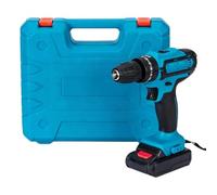 Perceuse à batterie 21 V puissante batterie rechargeable et moteur à balais | Perceuse sans fil pour murs creux, plaques de plâtre, métal, bois dur, pierre et meubles