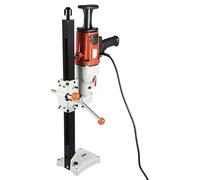 Perceuse à béton - Perceuse à carottage manuelle pour murs - 2200 W - Pour forage à sec et à l'eau - Livrée avec trépied - Adaptée au béton armé, aux briques et aux passages de tuyaux - Rouge