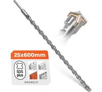 Perceuse à béton SDS-Plus - Diamètre : 25 mm - Longueur : 600 mm - Trépan en carbure de tungstène YG8C - Pour béton et pierre - Burine