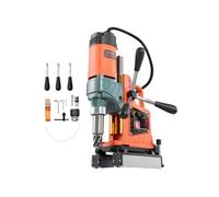 VEVOR Perceuse Magnétique 1400 W, Perceuse à Colonne Force 10000 N, Diamètre d'Alésage de 50 mm, Vitesse 0-850 tr/min, Sens de Rotation Réversible, pour Surfaces Métalliques, Rénovation Résidentielle