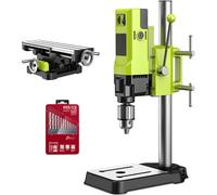 Perceuse à Colonne d'Établi 6 Vitesses, Mandrin Acier Inoxydable 13 mm, Course 60 mm pour Perçage Précision Bois et Métal, Outil Atelier Garage Bricolage DIY Professionnel,D