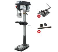 Perceuse à colonne jusque ø 25 mm CM3 750W 230V 12 vitesses + étau de perçage + jeu de boulons Optidrill DQ25 230V PACK