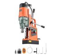 Perceuse à colonne magnétique - Perceuse à noyau pour métaux - Moteur 1550 W - Diamètre de perçage à noyau : 50 mm - Force magnétique : 13000 N - Vitesse : 0–550 tr/min - Pour bricoleurs et profession