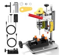 Perceuse à colonne miniature 4500-9000 tr/min avec 7 vitesses, mini perceuse d'établi pour bricolage, bois, métal et plastique