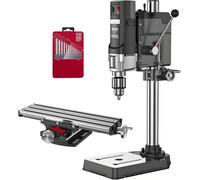 Perceuse à Colonne Professionnelle 1050W,Perceuse d'Établi 6 Vitesses 800W | Haute Précision 2800 tr/min,Mandrin 3~16mm,Hauteur Tête Ajustable pour Perçage,Coupe Noyau Et Alésage Bricolage
