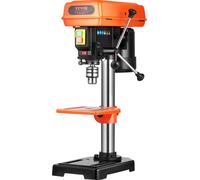 Perceuse à colonne VEVOR 203,2 mm, moteur à induction 500 W, vitesse réglable de 500 à 2500 tr/min, table de travail inclinable de 0 à 45°, LED, perceuse à colonne pour bois et métal