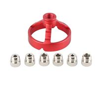 Perceuse à fixation verticale pour le travail du bois, perforateur de trous vertical, localisateur de travail du bois, perforateur de 5 à 10 mm, spécification ferme, construction (Rouge)