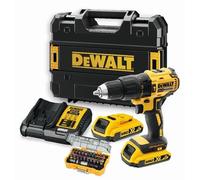 Perceuse à percussion 18 V DEWALT Dcd778d2ta-fr, 65 Nm + 2 batteries 2Ah