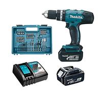 Perceuse à percussion 18v (2x3,0 Ah)+ 74 accessoires Makita DHP453RFX4