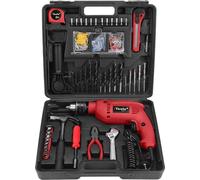 Perceuse à percussion 500W + 41 accessoires de perçage Mallette ITOOLS